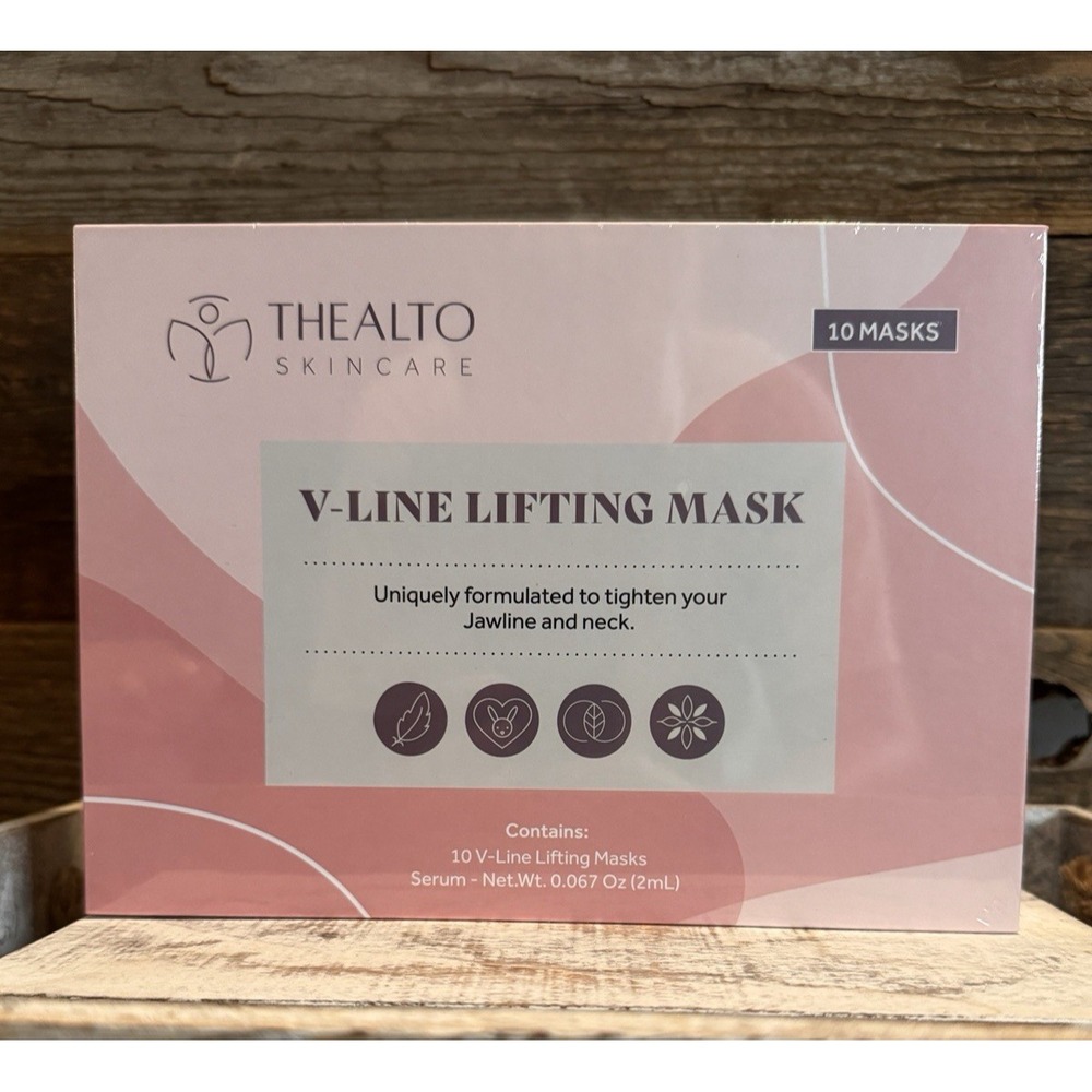 Thealto Skincare V-Line Lifting Mask (10 Masks + Serum) | Sealed | MSRP $55